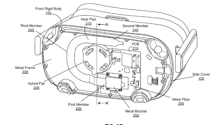 『Oculus Quest』の特許資料からファンベースの冷却システムの詳細が判明